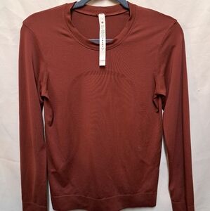 Lululemon Swiftly Breathe Long Sleeve in Savannah Size 4 with Silverescent Tech